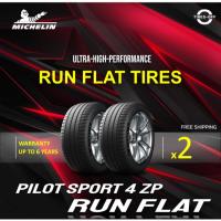 ราคา (ส่งฟรี) MICHELIN รุ่น PILOT SPORT4 ZP RUN FLAT (2เส้น) ยาง รันแฟลต PS4 Runflat 225/40R19 255/35R18 225/40R18 ลดพิเศษ (18596411058)