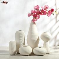 ราคา เครื่องประดับแจกันสีขาวเซรามิก, ห้องนั่งเล่นสร้างสรรค์ที่ทันสมัยเรียบง่ายตกแต่งบ้าน, แจกันจัดดอกไม้ขนาดใหญ่และขนาดเล็ก (40664976232)