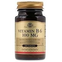 ราคา Solgar, Vitamin B6, 100 mg, 100 Tablets (6400963071)