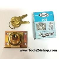 ราคา กุญแจลิ้นชัก #708 ยี่ห้อ ROYAL (ของแท้) (7515259991)