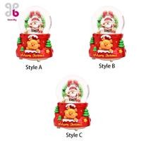 ราคา [Baosity] Christmas Snow Globe Music Box Lights Led Musical Home Musical Snow Globe Lighted Snow Globe for Friend Sister Holiday Party (47151796864)