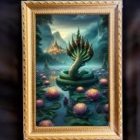 ราคา ภาพมงคล รูปโปสเตอร์ รูปพญานาค รูปภาพพญานาคราช พญานาค 7 เศียร PY14 (27674699183)