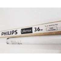 ราคา ชุด6หลอด หลอดไฟนีออน หลอดนีออนยาว PHILIPS TL-D 36W/54 Cool Daylight ยาว120เซน Philips นีออน TLD/54 36W (120 cm.) (15571438285)