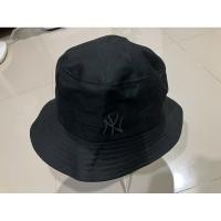 ราคา หมวก MLB Bucket สีดำล้วน ผ้ายีนส์ ของใหม่ แท้ 100% ป้ายไทย (28527413172)