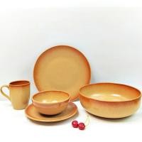 ราคา ถ้วย จาน ถ้วยเซรามิค ขนาด 5.5-9 นิ้ว สีส้มพั้นช์ ชุดจานชาม จานกระเบื้อง สไตล์มินิมอล เข้าไมโครเวฟได้ (27453228004)
