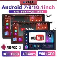 ราคา Evean เครื่องเล่น Android ในรถยนต์ Double 2Din รถวิทยุเครื่องเล่นวิดีโอมัลติมีเดียระบบนําทาง GPS/Wifi/Bluetooth (27503590396)