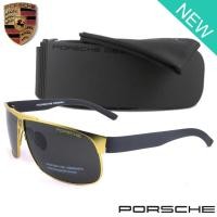 ราคา Polarized แว่นกันแดด แฟชั่น รุ่น PORSCHE UV 8535 C-2 สีทองเลนส์ดำ เลนส์โพลาไรซ์ ขาข้อต่อ สแตนเลส สตีล แว่นตา Sunglasses (2272620672)