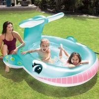 ราคา MKTOY สระน้ำ สระน้ำเป่าลม สระน้ำเด็ก สระปลาวาฬ พ่นน้ำได้ ขนาด79*77*36นิ้ว 57440NP (6186983770)