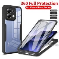 ราคา สําหรับ Xiaomi Poco X6 Pro 5G M6 Pro 4G Pocox6 x6pro m6pro 2024 Mi Poco X7 X7 Pro เคสโทรศัพท์ 360° อะคริลิคสองด้านป้องกันเต็มรูปแบบพร้อมการป้องกันเลนส์กล้องฝาครอบกันกระแทก (25866522506)