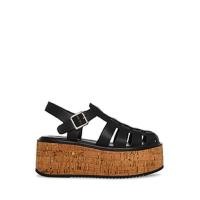 ราคา Steve Madden รุ่น LAZLO รองเท้าแตะแฟลตฟอร์มส้นตึกผู้หญิง - สีดำ (18787524631)