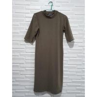 ราคา ชุดเดรส สีเขียวขี้ม้า ผ้ายืด รัดรูป (11041555460)