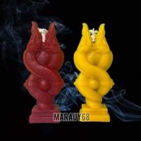 ราคา เทียนนาคเกี้ยว เทียนบูชา พญานาค เทียนพญานาค (25653307486)