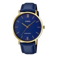 ราคา CASIO Quartz Watch MTP-VT01GL-2B Gold × Navy Leather Band Overseas (27640421380)
