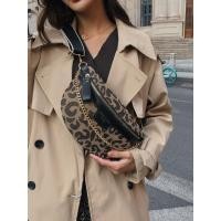 ราคา กระเป๋าคาดเอวลายเสือดาว พร้อมสายสะพายแบบย้อนยุค (57450528303)