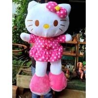 ราคา การประกันคุณภาพ คิตตี้ ตุ๊กตาคิตตี้แบบยืน สุดน่ารัก ขนาด 28 นิ้ว ผ้าลายจุดสีชมพู สินค้า (29154153159)