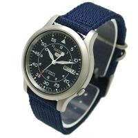 ราคา Win Watch shop Seiko 5 Military Automatic รุ่น SNK807K2 นาฬิกาผู้ชายสายผ้าสี Navy Blue ตัวขายดี (3988845146)