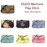 ราคา GUCCI marmont 22 cm ของแท้ 100% [ส่งฟรี] (4155551258)