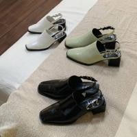 ราคา Starkela *Official* รองเท้าส้นสูง ปิดหน้าเท้า มีสายรัดด้านหลัง Starkela (SW9915) (19589230875)