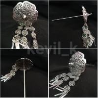 ราคา ปิ่นปักผมเงิน ปิ่นปักผมชุดไทย สีเงินรมดำ (1881261961)