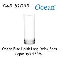 ราคา Ocean Glassware 1B01916 17OZ Fine Drink Long Drink ชุด 6 ชิ้น - 485ML (49003554051)