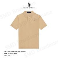 ราคา Polo Ralph Lauren เสื้อโปโลผู้ชาย รุ่น Custom Slim Fit Soft Cotton Polo Shirt Code: 710704319086 (41411258308)