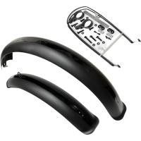 ราคา Fat Bike Fenders ชุดป้องกันโคลนหน้า-หลัง สำหรับจักรยานเสือภูเขาและออฟโรด ขนาด 20-26*4 นิ้ว (สีดำ) (49201254239)