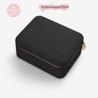 ราคา (ของแท้100%) Pandora Jewellery Box black with mirror กล่องเก็บจิวเวอรี่แบบใหญ่ 2ชั้นสีดำ แพนโดร่า (28862154084)