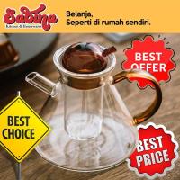 ราคา 580มิลลิลิตรแก้วบอโรซิลิเกต ใส่ เหยือกชากาน้ําชาโบราณที่ไม่ซ้ํากัน (28057298024)