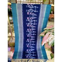 ราคา ผ้าคลุมไหล่ทอมือ ผ้าครามสกลนคร กว้าง 80ยาว2เมตร (18054214816)