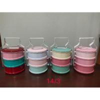 ราคา ปิ่นโตเคลือบโบราณ 14 ซม. 3 ชั้น (7407302013)