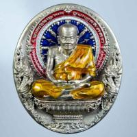 ราคา เหรียญพุทธศิลป์หลวงปู่ทวดนั่งพานชนะมาร พ่อท่านเขียว วัดห้วยเงาะ เนื้ออัลปาก้าลงยา หมายเลข ๒๙ (2264719127)