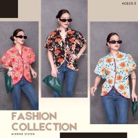 ราคา เสื้อลายดอกทรงน่ารักมาก ดีเทลคอจีนแขนพอง (25389731664)