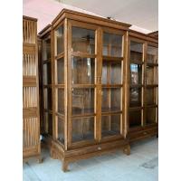 ราคา ตู้โชว์ ไม้สักแท้ สูง 180 x กว้าง 100 x ลึก 40 cm. (จัดส่งทั้งตู้) Teak Wooden Mirror มี 2 สี มีประกันสินค้า (29255216162)