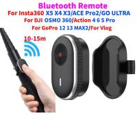 ราคา Mini Remote สําหรับ DJI Osmo 360/Action 6/5 Pro/Action 4/อุปกรณ์เสริมกล้อง 10-15m ระยะทาง Multi Controller Vlog Biking (56403943462)