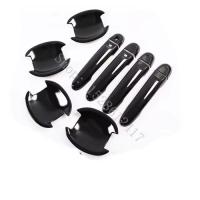 ราคา For Nissan Cube Z12 2009 2010 2011~2017 Glossy Black Door Handle Covers Trim Decoration Door Handl (44954528102)