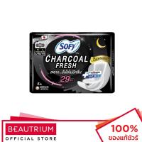ราคา SOFY Charcoal Fresh Night 29cm ผ้าอนามัย 5pcs (9881211136)