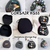 ราคา สําหรับ CORSAIR HS55 เคสหูฟังการ์ตูนสร้างสรรค์ EVA Earpads Casing Box กระเป๋าเก็บชุดหูฟัง (48154607342)