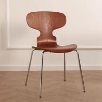 ราคา เก้าอี้รับประทานอาหารบ้านไม้เนื้อแข็งพนักพิงห้องนั่งเล่นโต๊ะรับประทานอาหารและเก้าอี้Designer Cafe Antเก้าอี้RetroโลหะDini (57753679270)