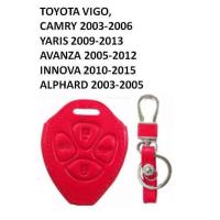 ราคา ซองหนัง ใส่กุญแจรีโมทรถยนต์ (สีแดง) TOYOTA VIGO, CAMRY / YARIS / AVANZA / INNOVA / ALPHARD (2193662337)