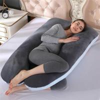 ราคา Sleep U-Shaped Support For Pregnant Body Cotton Rabbit U Shape Maternity Pillow Pregnancy Side Slee (28653652197)