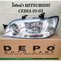 ราคา DEPO ไฟหน้า​ MITSUBISHI​ CEDIA​ ซีเดียร์​ ปี​ 2001-2003 DEPO (8855740556)