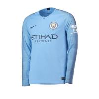 ราคา เสื้อแมนเชสเตอร์ ซิตี้ 3 แชมป์ แขนยาว ของแท้ มือหนึ่ง ไซส์ L กับ XL Manchester City Home Kit 2018-2019 (2213127400)
