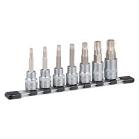 ราคา TONE ชุดลูกบล็อกดาว6แฉกเดือยโผล่มีรู(TORX) ขนาด 1/2" รุ่น HTX407H - TORX Socket SET (with Socket Holder) Model HTX407H (29274806233)