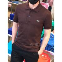 ราคา Lacoste French Crocodile เสื้opoloshortsleeve ผู้ชาย ทรงslimfit ทำจากฝ้ายตาข่าย สไตล์summer (53652219686)