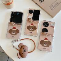 ราคา SAMSUNG LUKENเคสโทรศัพท์สําหรับSamsung Galaxy Z Flip 6 5 4 3 OPPOค้นหาN2 Flip N3 Flipน่ารัก 3Dสุนัขปกหลังพร้อมสายรัดสําหรับFlip3 Flip4 Flip5 Flip6 N2Flip N3Flip Z Flip 7 (42405759572)