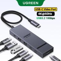 ราคา UGREEN สถานีเชื่อมต่อ USB C 6 in1 4K @ 60Hz พอร์ตวิดีโอ USB-C USB3.2 10Gbps Dock สําหรับคอมพิวเตอร์/แท็บเล็ต/โทรศัพท์/เกมคอนโซล/จอแสดงผลสตูดิโอ (53404645923)