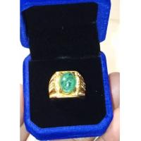 ราคา แหวนมรกตแท้ชายสวยหรูหรา (รหัส LS7361) (43927696813)