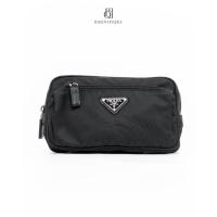 ราคา [ของแท้] PRADA FANNY BELT BAG BLACK NYLON SHW MICROCHIP มีใบรับประกัน ตรวจสอบได้ทุกใบ ✅ (42415279650)