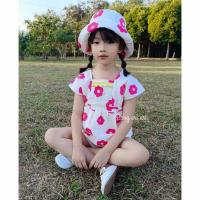 ราคา เสื้อแขนสั้นเด็กผู้หญิงลายดอกสงกรานต์สีบานเย็นสดใส (22217711817)