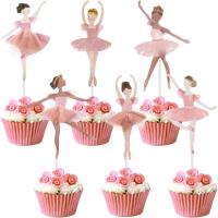 ราคา 36 Ballerina Cupcake ชุดที่มีสีสันบัลเล่ต์ Tutu Dancer สาว Cupcake Toppers บัลเล่ต์รองเท้าแตะ Picks เต้นรําเค้กขนมมัฟฟิน Toppers สําหรับอาบน้ําเด็กวันเกิด Party (41476658320)